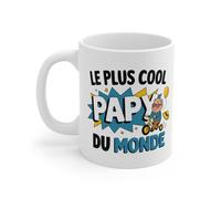 Mug ""Le Plus Cool Papy du Monde"" - Tasse en Céramique pour Grand-Père - Idée Cadeau Originale pour Papi