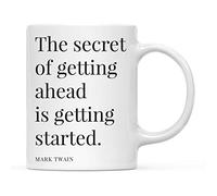 Mug Le secret de la réussite, c'est d'apprendre Tasse CollèGue Lot de | 2-330ml Réutilisable Tasses Rillant Tasses à cafe Femme Future MariéE