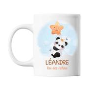 Mug - Léandre - Bébé Panda Roi Des Câlins - Céramique - 325 Ml - Lave-Vaisselle Et Micro-Onde