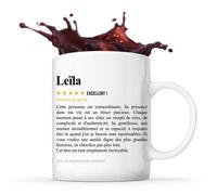 Mug Leïla Avis Pote Recommandation Tasse Amitié Cadeau Anniversaire Noël Santa Secret