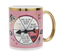 Mug - LES VILAINES FILLES - La Roue du destin - Rose - Rond - Compatible lave-vaisselle