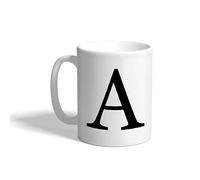 Mug Lettre monogramme A de l'alphabet Tasse FêTe Des PèRes Lot de 2-330ml | Rillant Tasses A Cafe Léger Tasses à cafe Hommes Naissance
