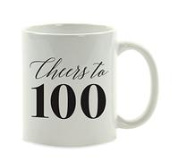 Mug Levons nos verres à la centième personne pour son 100e anniversaire | Tasse Nerds Lot de 2-330ml Réutilisable Tasses à cafe Léger Mugs à café éVéNement Entreprise
