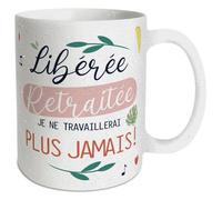 STC Mug a paillettes liberee retraitee
