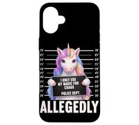 Mug Licorne I Only Use My Magic for Chaos Allegedly Coque pour iPhone 16 Plus