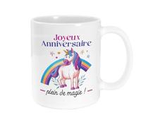 STC Mug Licorne Joyeux Anniversaire Magie
