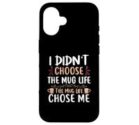 Mug Life Chose Me Barista pour Barman Coque pour iPhone 16