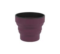 Lifeventure Silicone Ellipse Tasse pliable et portable pour camping, voyage et plein air, violet foncé