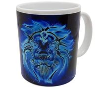 Mug Lion - Tasse Signe du zodiaque Lion - Tasse signe astrologique moderne - Qualité Idée Cadeau Originale Anniversaire Noël Fête homme femme collègue ami céramique 325ml petit déjeuner cafe the