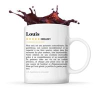 Mug Louis Avis Copain Recommandation Copine Tasse Couple Saint Valentin Cadeau Famille Anniversaire Noël
