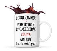 Mug Louna Ça N'existe Pas Tasse Cadeau Prénom Surnom Nom De Famille Anniversaire Noël