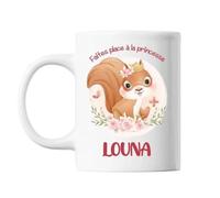Mug Louna Princesse Écureuil Tasse Cadeau Bébé Enfant