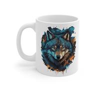 Mug Loup Majestueux - Tasse Céramique 325ml avec Design Animaux Sauvages - Cadeau Passion Nature et Esprit Libre Mug size 11oz