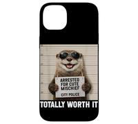 Mug Loutre arrêté pour Un méfait Mignon Qui en Vaut la Peine Coque pour iPhone 14 Plus