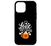 Mug Love in A Mug Lover Saying Hearts Fall Drink Graphic Coque pour iPhone 12 Pro Max