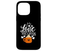 Mug Love in A Mug Lover Saying Hearts Fall Drink Graphic Coque pour iPhone 14 Pro Max
