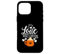 Mug Love in A Mug Lover Saying Hearts Fall Drink Graphic Coque pour iPhone 16 Pro Max