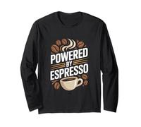 Mug Lover Powered by Espresso Coffee Beans Manche Longue