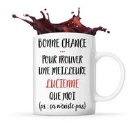 Mug Lucienne Ça N'existe Pas Tasse Cadeau Prénom Surnom Nom De Famille Anniversaire Noël