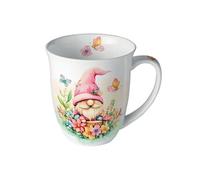 Mug lutin fleuri en porcelaine fine 400 ml