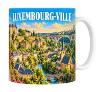 Mug Luxembourg-Ville - La Forteresse et le Grund - Céramique 330 ml