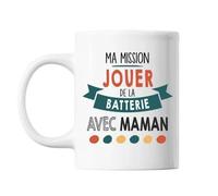Mug Ma Mission Batterie Avec Maman Tasse Cadeau Personnalisé