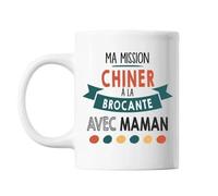 Mug Ma Mission Chiner Brocante Avec Maman Tasse Cadeau Personnalisé
