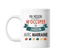 Mug Ma Mission Jardin Avec Marraine Tasse Cadeau Personnalisé