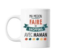 Mug Ma Mission Shopping Avec Maman Tasse Cadeau Personnalisé