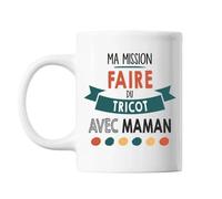 Mug Ma Mission Tricot Avec Maman Tasse Cadeau Personnalisé