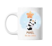 Mug - Maël - Bébé Panda Roi Des Câlins - Céramique - 325 Ml - Lave-Vaisselle Et Micro-Onde