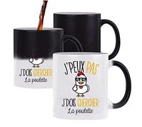 Mug magique J'dois chercher la poulette | Tasse qui change de couleur avec la chaleur