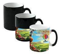 Mug magique qui change de couleur avec votre image, photo, logo ou texte (personnalisable)