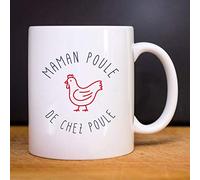 Mug Maman Poule De Chez Poule - Mug céramique imprimé en France de la marque Ma petite tribu