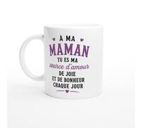 Mug Maman Tu Es Ma Source D'Amour De Joie Et De Bonheur Chaque Jour | idée cadeau originale