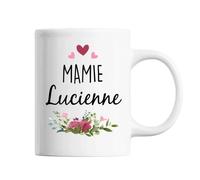 Mug Mamie Lucienne Tasse Prénom Grand Mère Tasse Cadeau Personnalisé