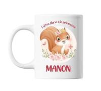 Mug - Manon - Princesse Écureuil - Céramique - 325 Ml - Lave-Vaisselle Et Micro-Onde
