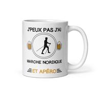 Mug marche nordique je peux pas j'ai marche nordique et apéro marcheur tasse marche nordique