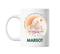 Mug Margot Adorable Bébé Quand Je Dors Lapin Tasse Cadeau Bébé Enfant