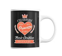 Mug Marie-Christine La Princesse Tasse Prénom Tasse Cadeau Personnalisé