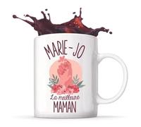 Mug - Marie-Jo - La Meilleure Maman - Céramique - 325 Ml - Imprimé Recto/Verso
