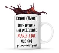 Mug Marie-Line Ça N'existe Pas Tasse Cadeau Prénom Surnom Nom De Famille Anniversaire Noël