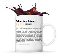 Mug - Marie-Line - Tasse Couple - Céramique - Compatible Lave-Vaisselle - Design Contemporain