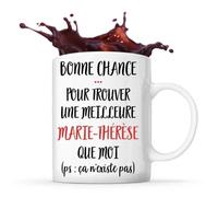 Mug Marie-Thérèse Ça N'existe Pas Tasse Cadeau Prénom Surnom Nom De Famille Anniversaire Noël