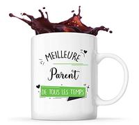 Mug Meilleurs Parents de tous les temps | Idée Tasse Cadeau Travail Boulot Métier Départ Retraite Collègue Femme Anniversaire Noël