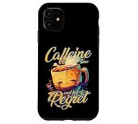 Mug Meme sans caféine et plein de regret triste Coque pour iPhone 11