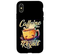 Mug Meme sans caféine et plein de regret triste Coque pour iPhone X/XS