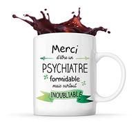 Mug Merci Psychiatre Inoubliable Homme | Tasse Idée Cadeau Collègue Travail Retraite