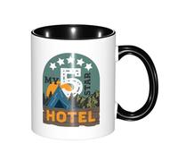 Mug Mon Camp D'Hôtel Cinq Étoiles Message Drôle Cadeau d'anniversaire Tasses À Café Pratiques Boissons Chaudes Tasse en Céramique 11Oz
