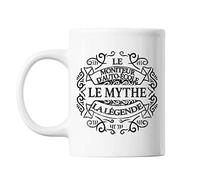 Mug Moniteur d'auto école Le Mythe la Légende blanc